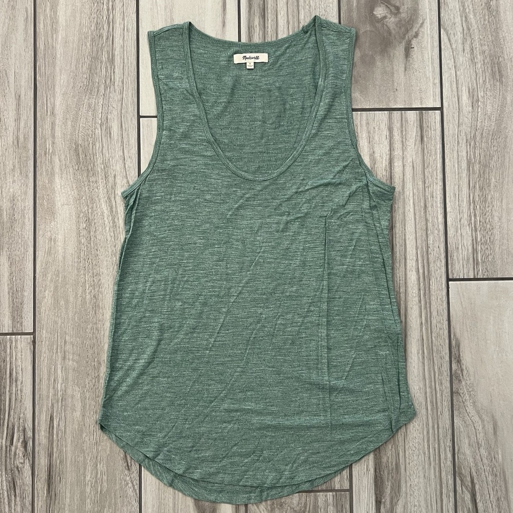 Madewell Womens Green Tank Top Style E8772 Size S